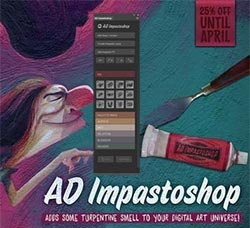 极品PS扩展面板－油漆画绘制(11月7日添加2集高清视频教程)：AD Impastoshop - Thic